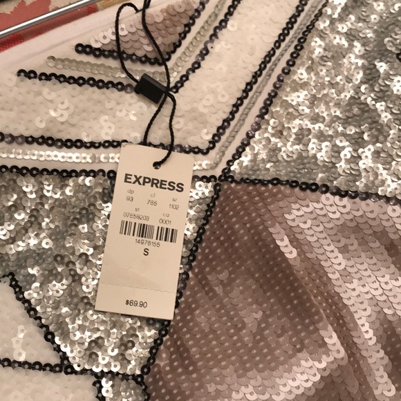 Express- sequin skirt - Picture 3 of 5